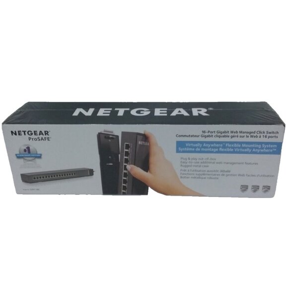 Netgear ProSafe 16 Port Standalone Ethernet Switch GSS116E-100NAS - Picture 1 of 6